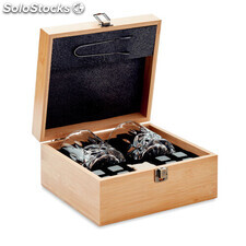 Set whisky in bamboo legno MIMO9941-40