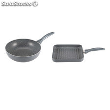 Set wok und grill in aluminium drücken &quot;san ignacio&quot;. induction