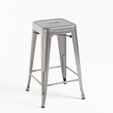 Sgabello Torix Basso - Grigio metallizzato