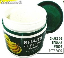 Shake de Banana Verde, pote com 300 g, caixa com 8 unidades