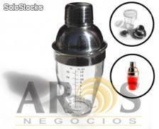 Shaker mezclador acrilico / acero 12oz 350ml