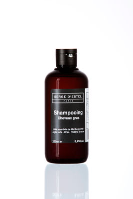 Shampooing cheveux gras 250ml - Serge d&#39;Estel - Huile de Menthe poivrée-