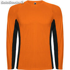 Shanghai long sleeve t-shirt s/xl fluor orange/black ROCA66700422302 - Foto 4