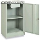 Short metal locker - n. 1 door with drawer - mod. bas60/c - single unit