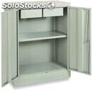 Short metal locker - with drawer - mod. bas/c 80/100 - single unit structure