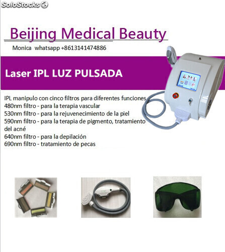 Máquinas depilación láser diodo, IPL y SHR