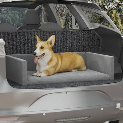 Siedzisko samochodowe dla psa, jasnoszare, 110x70 cm