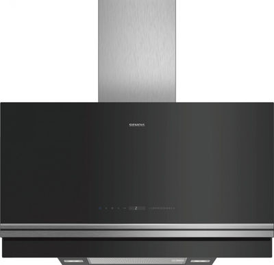 Siemens LC97FVW60 Campana decorativa de pared 90cm Cristal Negro | Wifi Home