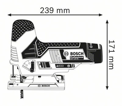 Sierra de calar a batería GST 12V-70 Professional en caja de cartón BOSCH - Foto 3