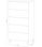 Sifonier 5 Cajones Pekin acabado blanco 117 cm(alto)61 cm(ancho)40 cm(fondo) - Foto 4