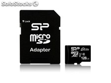 Silicon Power MicroSDXC 128GB uhs-1 Elite/Cl.10 w/Adap. SP128GBSTXBU1V10SP