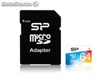 Silicon Power MicroSDXC 64GB uhs-1 Elite/cl. 10 w/Adapt/ SP064GBSTXBU1V20SP