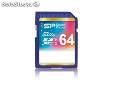 Silicon Power sd Card 64GB uhs-1 (Elite Class) 10 Retail SP064GBSDXAU1V10