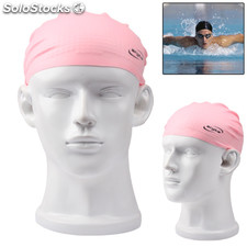 Silicona elástica tapa Natación Sombrero (rosa)