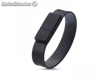 Silicone bracelet memory stick