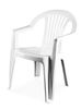 silla plastico blanca