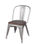 Silla colores apilable silla de cafetería silla de comedor con asiento de madera - Foto 5