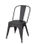 Silla colores apilable silla de cafetería silla de comedor con asiento de madera - 3
