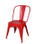 Silla colores apilable silla de cafetería silla de comedor con asiento de madera - 4