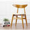 silla de cocina de madera silla de comedor - Foto 2