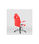 Silla de escritorio Victoria en rojo y negro. Alto: 112-120, Ancho: 70, Fondo: - Foto 2