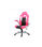 Silla de escritorio Victoria en rosa y negro. Alto: 112-120, Ancho: 70, Fondo: - 1