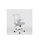 Silla de estudio juvenil Martina en gris y blanco. Alto: 88-98, Ancho: 57, - Foto 3