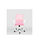 Silla de estudio juvenil Martina en rosa y blanco. Alto: 88-98, Ancho: 57, - 1