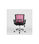 Silla de estudio juvenil Martina en rosa y negro. Alto: 88-98, Ancho: 57, Fondo: - Foto 2