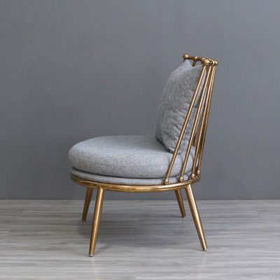 Silla de hierro chapado en oro sala de estar Lazy Chair - Foto 4