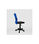 Silla de oficina Alba acabado negro/azul. Alto: 83.5-95.5cm Ancho: 55cm Fondo: - Foto 3