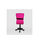 Silla de oficina Alba acabado negro/rosa. Alto: 83.5-95.5cm Ancho: 55cm Fondo: - Foto 2