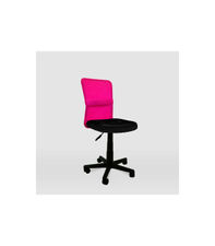 Silla de oficina Alba acabado negro/rosa. Alto: 83.5-95.5cm Ancho: 55cm Fondo: