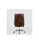 Silla de oficina Belinda en piel sintética marrón envejecido. Alto: 110/119.5cm - Foto 4