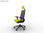 Silla de oficina con cabezal Forma 5 Dot Pro | Amarilla 21110 (Entrega 24H) - Foto 3