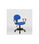 Silla de oficina Leyre acabado azul, Alto: 80.5/92.5 Ancho: 55. Fondo: 58,5 - Foto 3