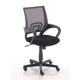 Silla de oficina SEUL con asiento acolchado, en gris