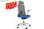 Silla de oficina y escritorio Silla de oficina con cabezal | Asmara azul - 1