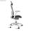 Silla de oficina y escritorio Silla de oficina con cabezal | Asmara blanca - Foto 4