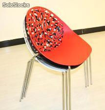 silla de polipropileno apilable para uso exterior y interior - Foto 2