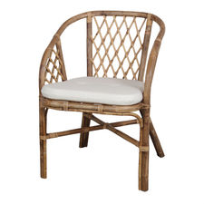 Silla de rattan shibori