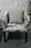 Silla de tela brazo libre silla de cuarto interior Silla de ocio - Foto 3