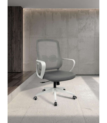 Silla despacho giratoria elevable acabado gris/blanco, 66m(ancho) - Foto 4