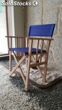 Silla Director Plegable De Madera Con Loneta De Colo