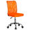 Silla escritorio juvenil JUNIOR MALLA, en malla color naranja - 2
