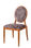 Silla estilo francés Louis ronda de vuelta silla Francesa tapicería antigua - Foto 2