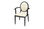 Silla estilo francés Louis ronda de vuelta silla Francesa tapicería antigua - Foto 4