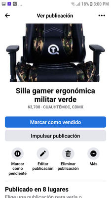 Silla gamer ergonomica militar verde