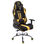 Silla gaming LOGAN TELA, reclinable, con cojines, en color negro/amarillo - 2