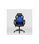 Silla gaming Olimpia tapizada en piel sintética negro/azul, 118/127cm(alto) - 1